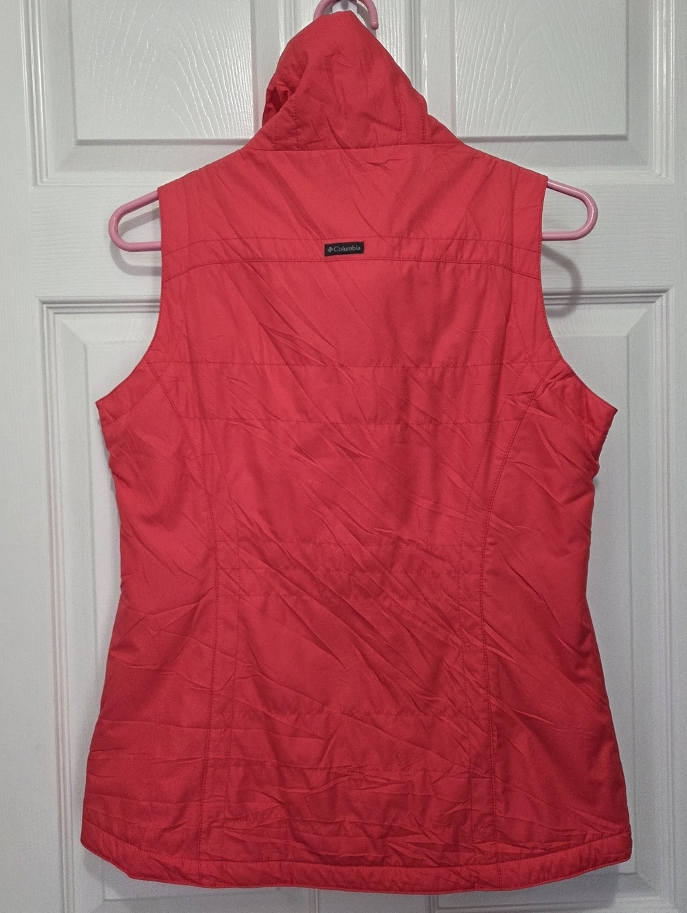 Columbia Women's Shining Light ll Hot Coral Pink Vest Size Small - Picture 3 of 8